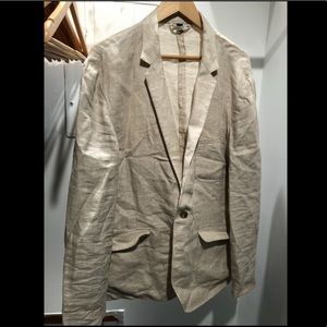 J. Crew Sport Jacket Linen XL Beige